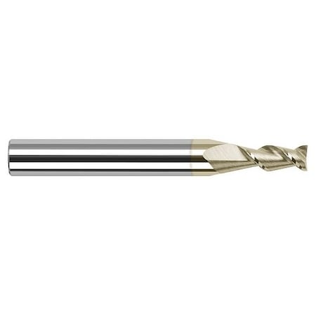Harvey Tool 5/32 Cutter dia. x 0.5620 in. 9/16 Carbide 45 Degree Helix Square End Mill, 2 Flutes, ZrN Coated 24210-C7